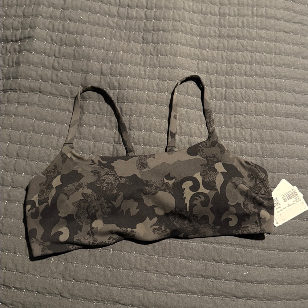 Lululemon Athletica Black Camouflage Racer Bra
